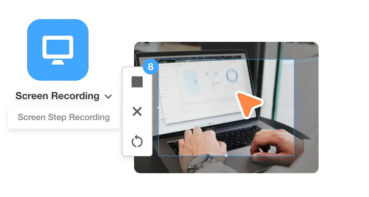 Indicating the Screen Step Recorder feature for creating SOPs with the first step "Record Your Process"